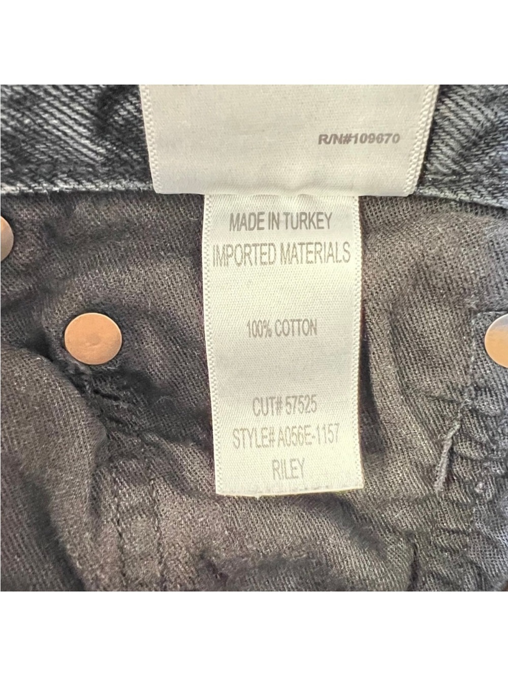 AGOLDE Riley High Rise Wide Crop Jeans Black Wash Denim Womens 29 - Picture 6 of 10